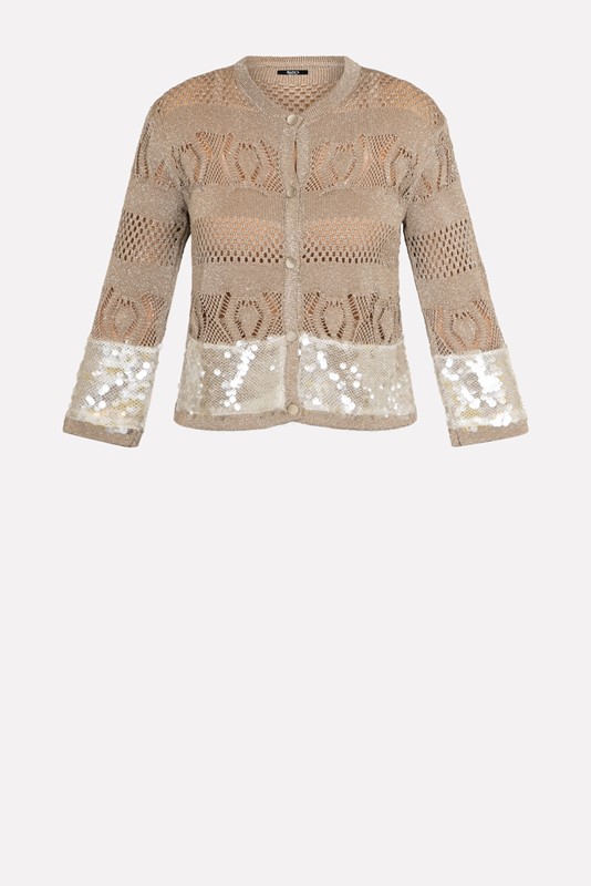 SISTE'S Giacchina crochet con paillettes