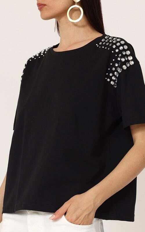 33DF10580EBFDB6C24C8CC0423170804_ PHILIA LOFT T-shirt con applicazioni