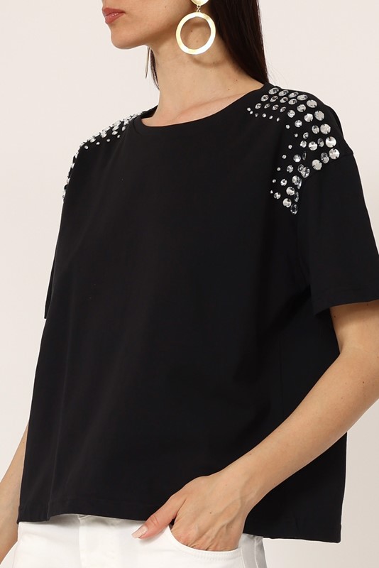 PHILIA LOFT T-shirt con applicazioni