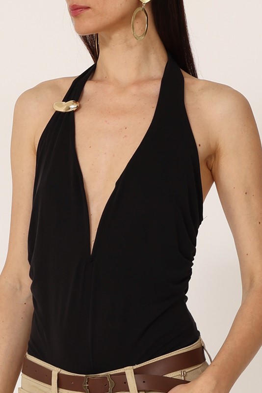 PHILIA LOFT Body scollato con accessorio