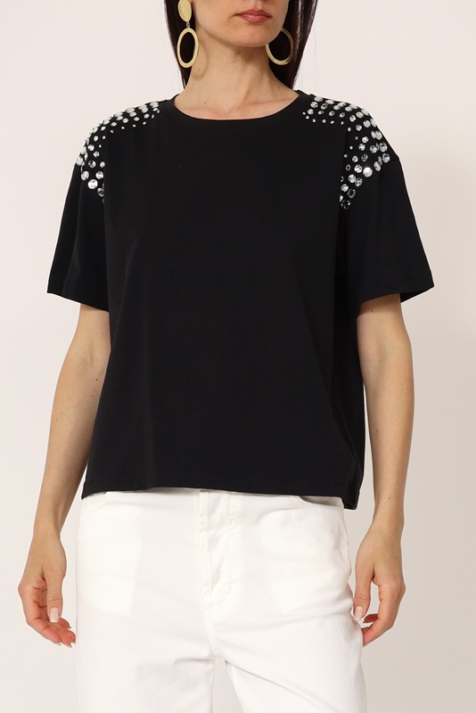 PHILIA LOFT T-shirt con applicazioni