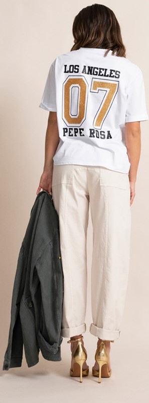 C7D476B36B1C2D1F34D1B981392B8886_ PEPE ROSA T-shirt stampa sul retro