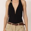 PHILIA LOFT Body scollato con accessorio