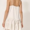 PHILIA LOFT Abito in satin con balze e pizzo