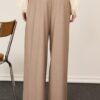 PHILIA LOFT Pantalone vita alta a palazzo con pences