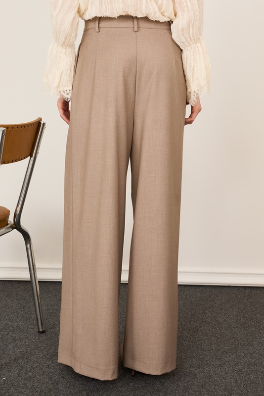 PHILIA LOFT Pantalone vita alta a palazzo con pences