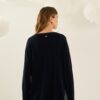 SOUVENIR Maglia over scollo tondo con spacchetti laterali