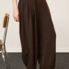 PHILIA LOFT Pantalone ballon con pences e zip laterale