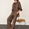 PHILIA LOFT Pantalone con coulisse in vita e bande laterali in velluto