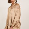 PHILIA LOFT Blusa con fusciacca in satin goffrato