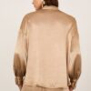 PHILIA LOFT Blusa con fusciacca in satin goffrato