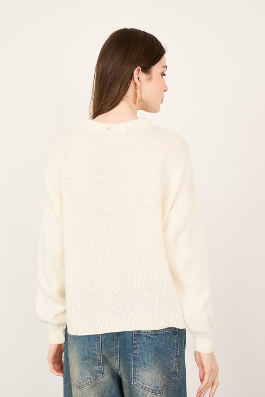 PHILIA LOFT Maglia girocollo over con jerry