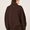 PHILIA LOFT Bomber in felpa con manica balloon e spilla fiore