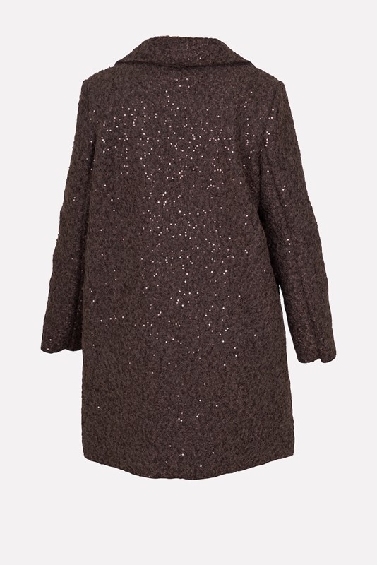 SISTE'S Cappotino lanoso con paillettes