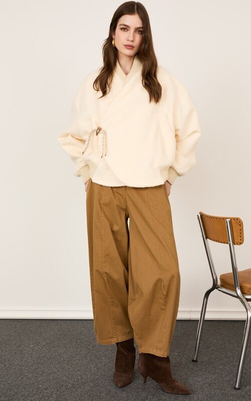 3E4FF1DC2C39636F19DCABE90B9C7D3E_ PHILIA LOFT Pantalone ballon con cuciture lungo la gamba e cintura