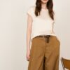 PHILIA LOFT Tshirt girocollo in satin manica aletta