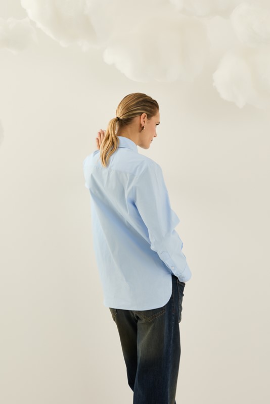SOUVENIR Camicia in cotone taglio dritto