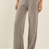 SOUVENIR Pantalone in maglia con coulisse in vita