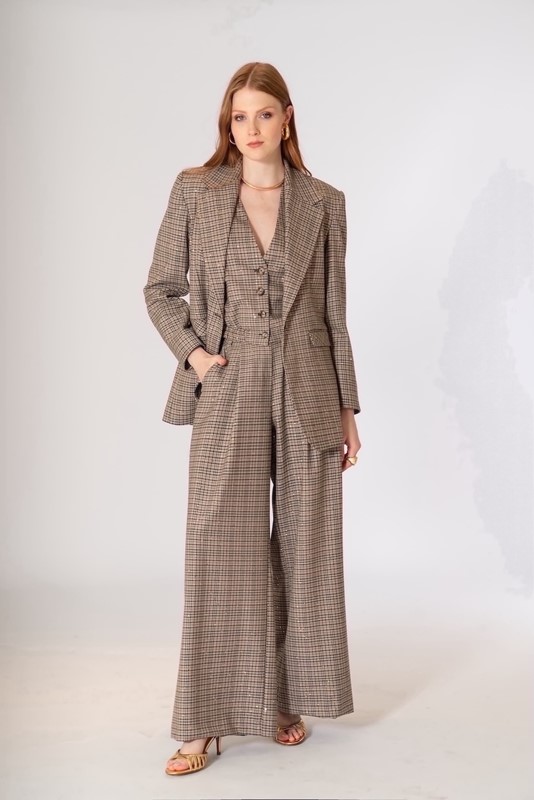 SISTE'S Pantalone con pences e micro paillettes
