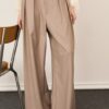 PHILIA LOFT Pantalone vita alta a palazzo con pences