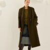 SOUVENIR Cappotto collo revers lungo con abbottonatura laterale