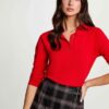 MORGAN Maglioncino polo bottoni oro