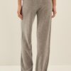 SOUVENIR Pantalone in maglia con coulisse in vita