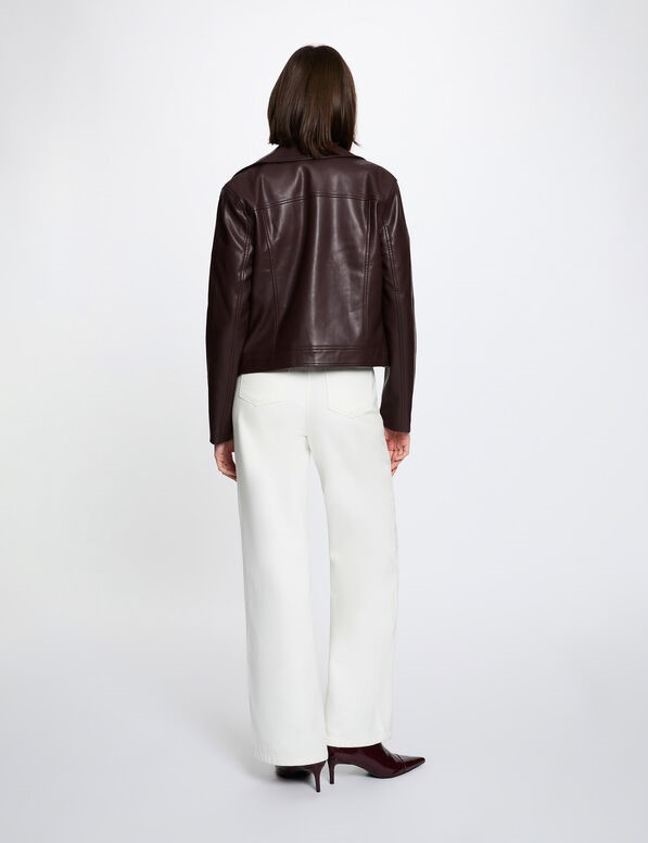 MORGAN Giubbino mod. chiodo ecopelle