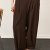PHILIA LOFT Pantalone ballon con pences e zip laterale
