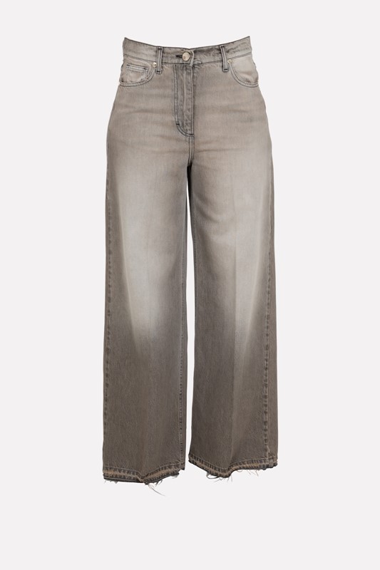 SISTE'S Jeans a palazzo con orlo sfrangiato