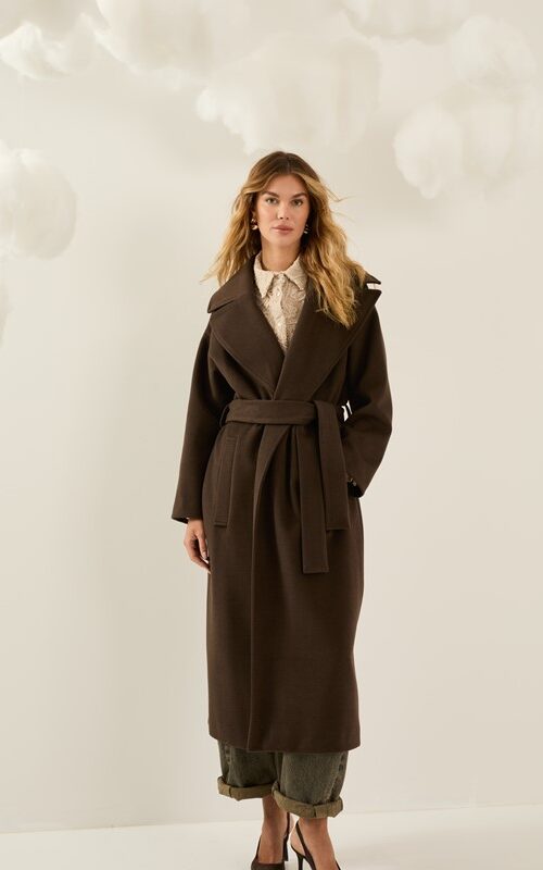 SOUVENIR Cappotto lungo con cintura