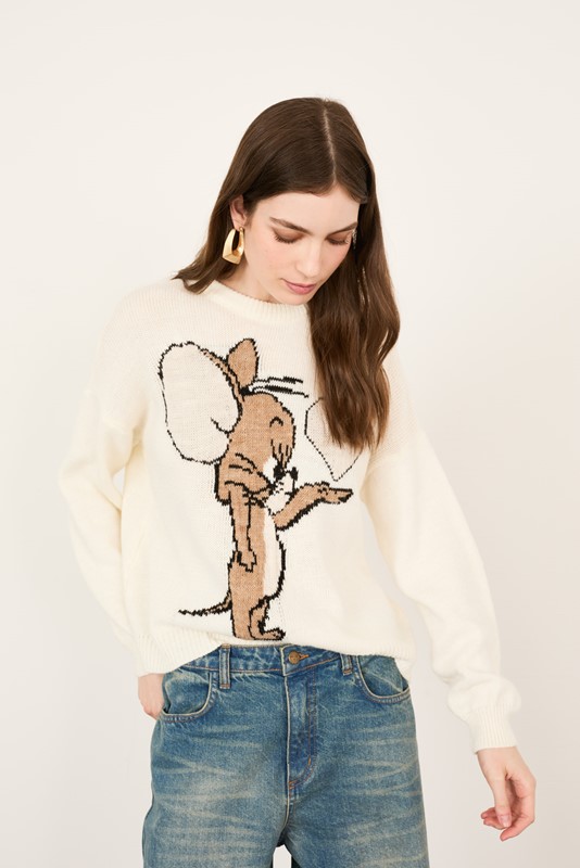 PHILIA LOFT Maglia girocollo over con jerry