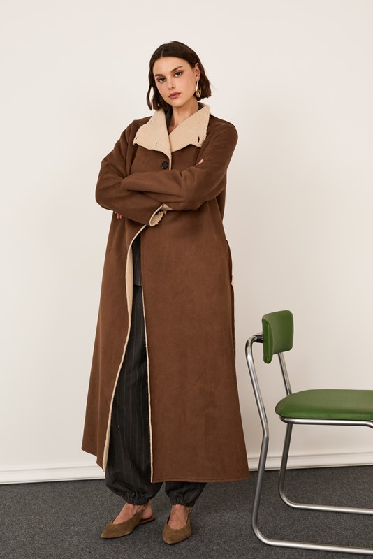 PHILIA LOFT Cappotto ecomontone con chiusura laterale