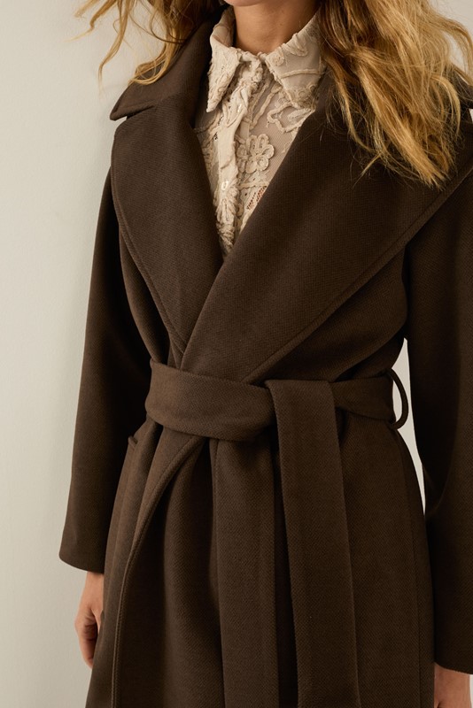SOUVENIR Cappotto lungo con cintura