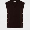 A67BC4CA6B10D900EBD44043E7687A8A_ MORGAN Gilet in maglia scollo a v e bottoni laterali