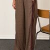 PHILIA LOFT Pantalone con coulisse in vita e bande laterali in velluto