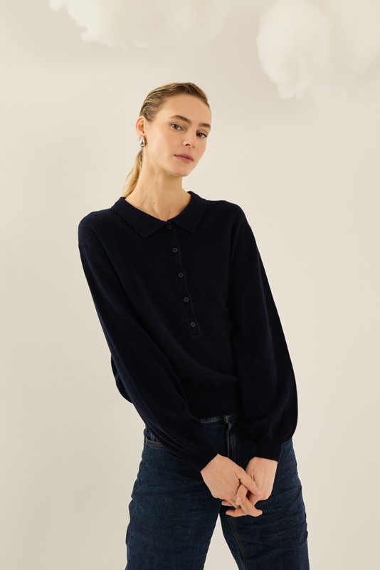 SOUVENIR Maglia polo con manica a palloncino