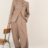 PHILIA LOFT Pantalone con pieghe e elastico sul fondo