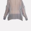 SISTE'S Camicia rigata chiffon con collana