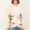 PHILIA LOFT Cardigan over con bottoni cartoon