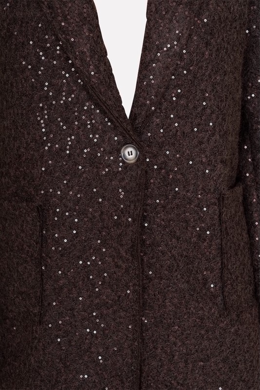SISTE'S Cappotino lanoso con paillettes