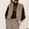 PHILIA LOFT Gilet melange con arricciatura sul fondo