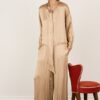PHILIA LOFT Blusa con fusciacca in satin goffrato