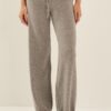 SOUVENIR Pantalone in maglia con coulisse in vita
