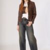 SISTE'S Jeans con banda strass bronzo
