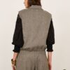 PHILIA LOFT Gilet melange con arricciatura sul fondo