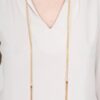 SISTE'S Blusa con accessori sul collo e maniche
