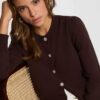 MORGAN Cardigan leggermente svasato con bottoni oro