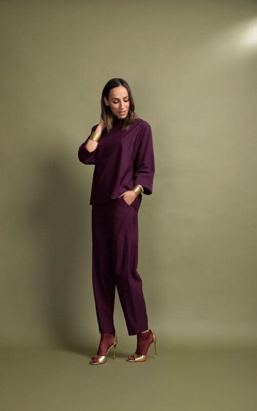 PEPE ROSA Pantalone elasticizzato mod baloon con elastico dietro
