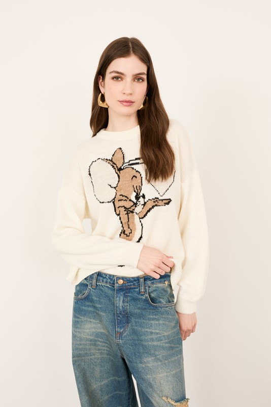 PHILIA LOFT Maglia girocollo over con jerry